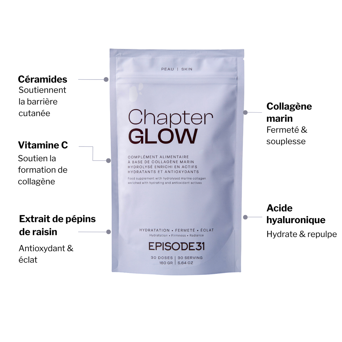 COLLAGÈNE CHAPTER GLOW - Hydratation & Fermeté